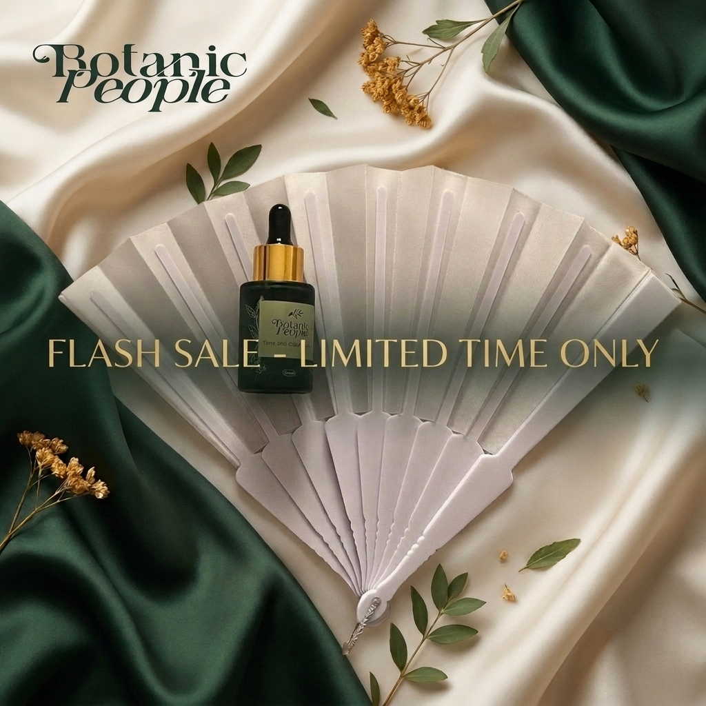 Flash Sale 4 - Botanic Hand Fan - Limited Quantity Offer