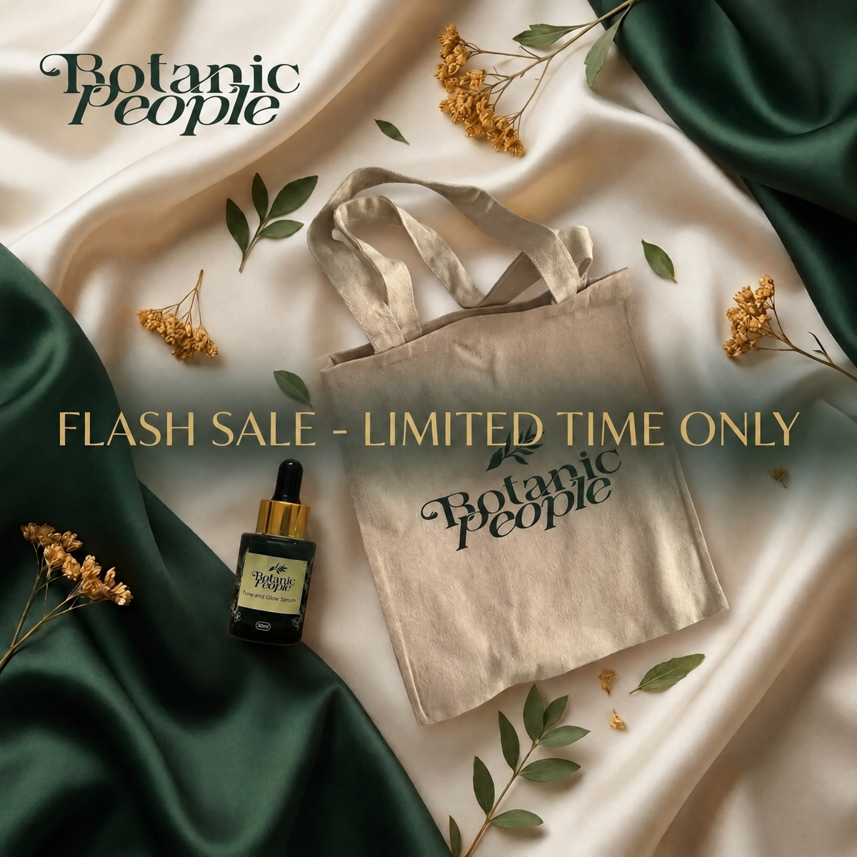 Flash Sale 2 - Botanic Tote Bag - Limited Quantity Offer